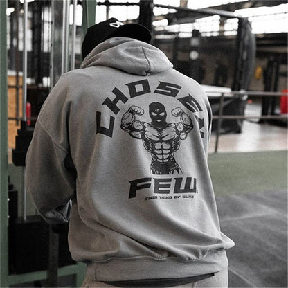 Men's Spring Gym Sports Cotton hoodie.